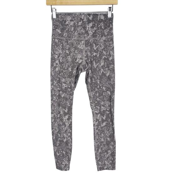 lululemon athletica Pants - Lululemon Women 6 Align High Rise Pant 25" Legging Hideaway Camo Lunar Rock Gray